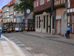 Einfahrt in die Breite Stra&szlig;e