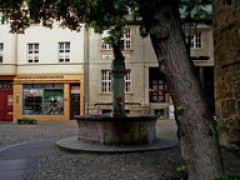 The shaft fountain in front of the Blasiikirche