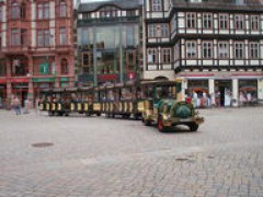 Our train on the market square