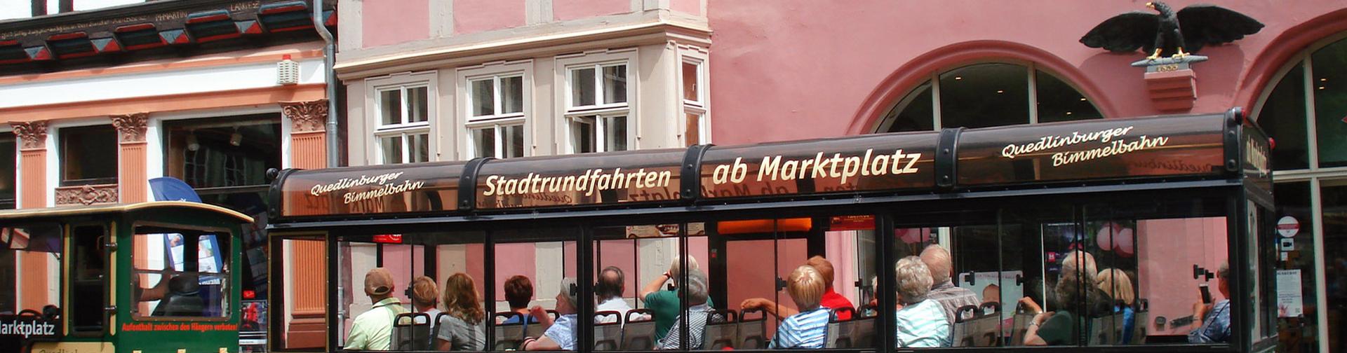 Impressive live moderation during the Quedlinburg Bimmelbahn ride